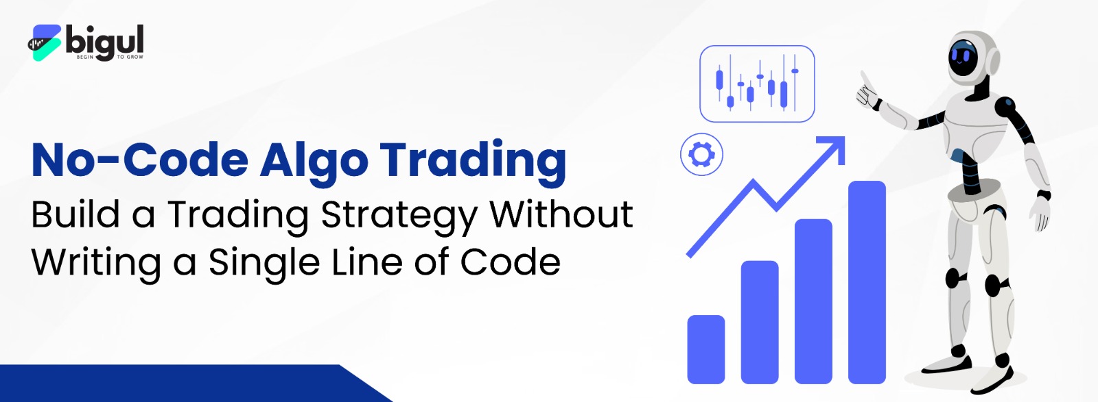 No-code algo trading strategy builder for creating automated trading strategies without coding